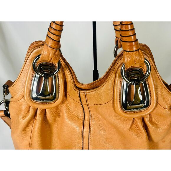 B. Makowsky Kayla Peach Leather Shoulder Bag Orig $318 - Picture 4 of 13